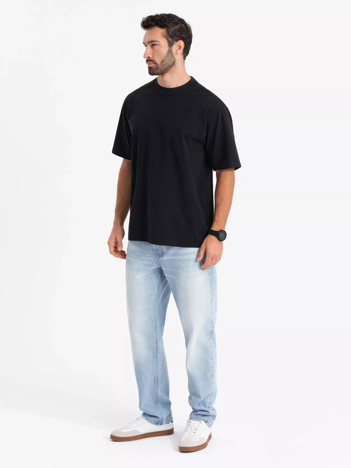 Men's black T-shirt Doman