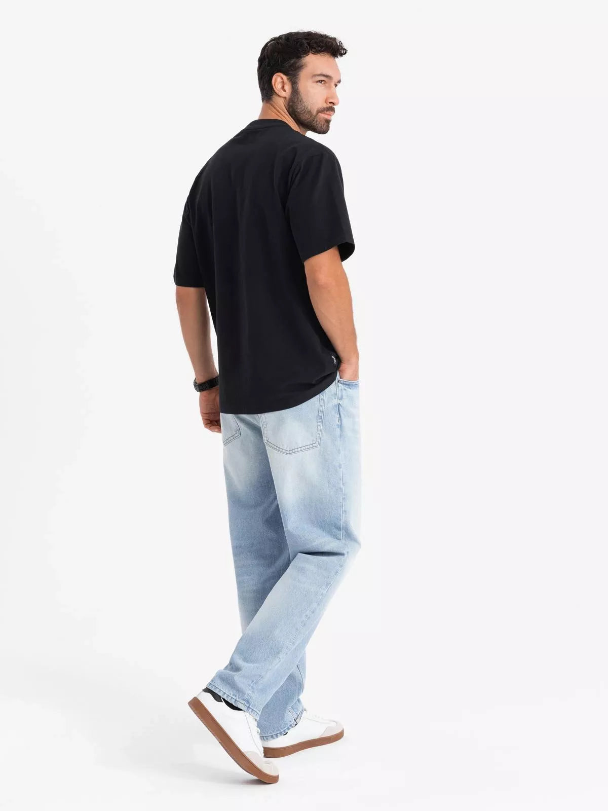 Men's black T-shirt Doman