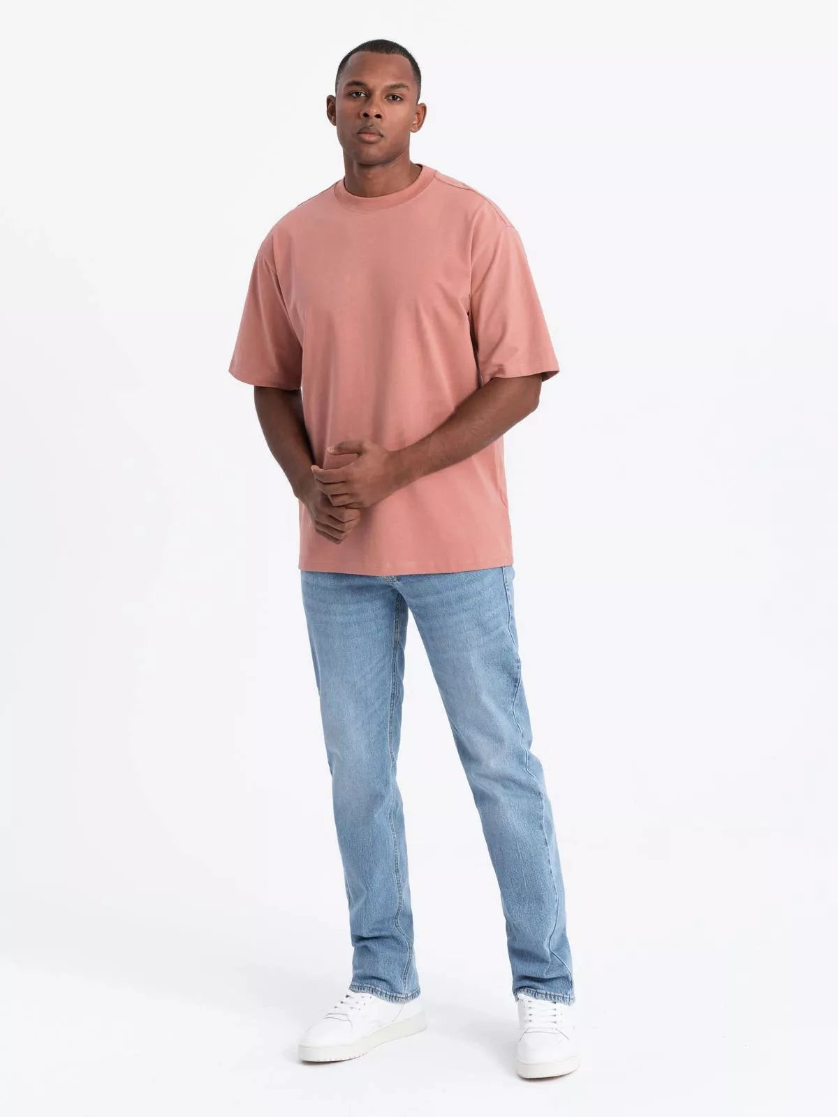Men's pink T-shirt Doman