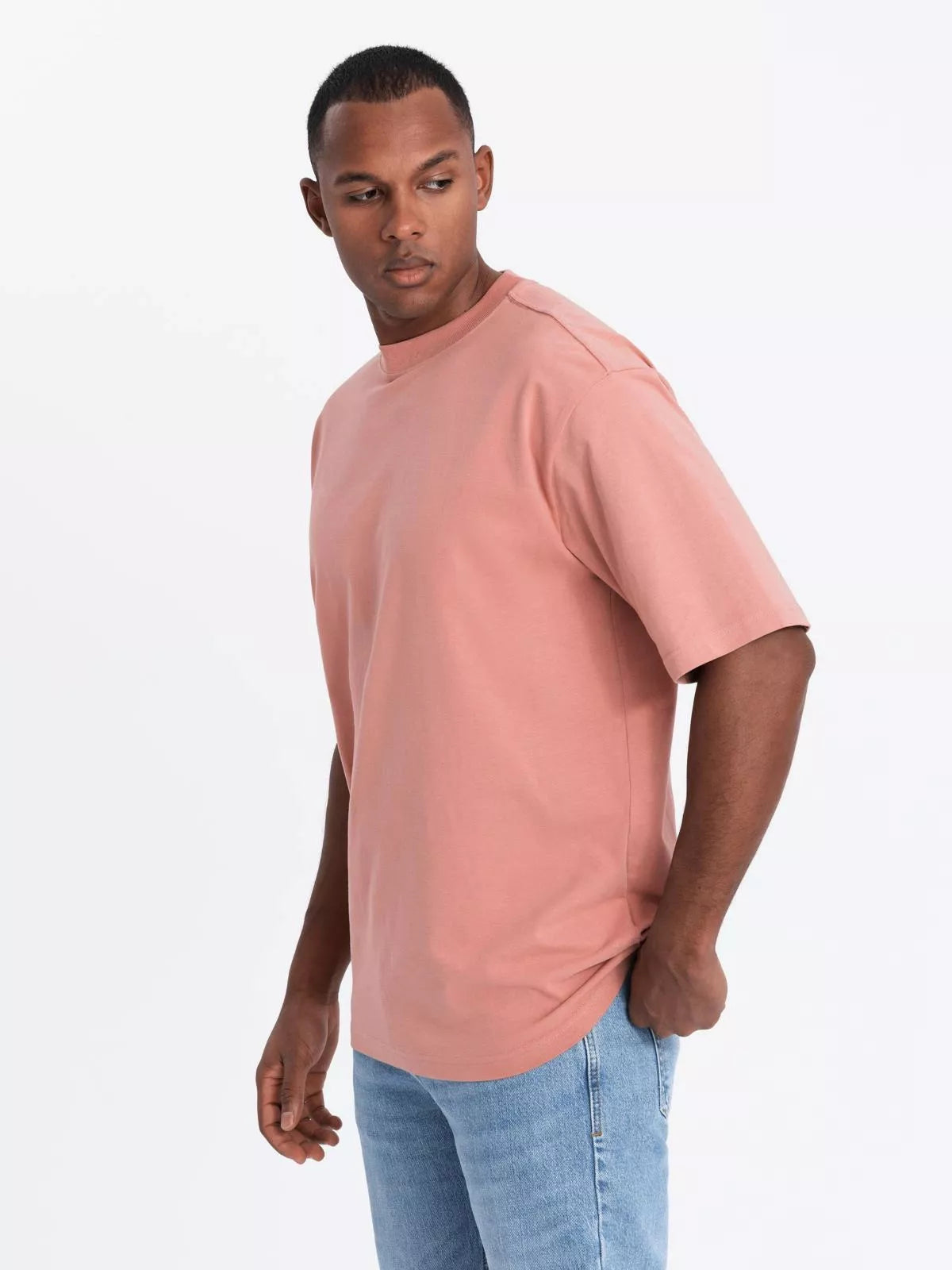 Men's pink T-shirt Doman