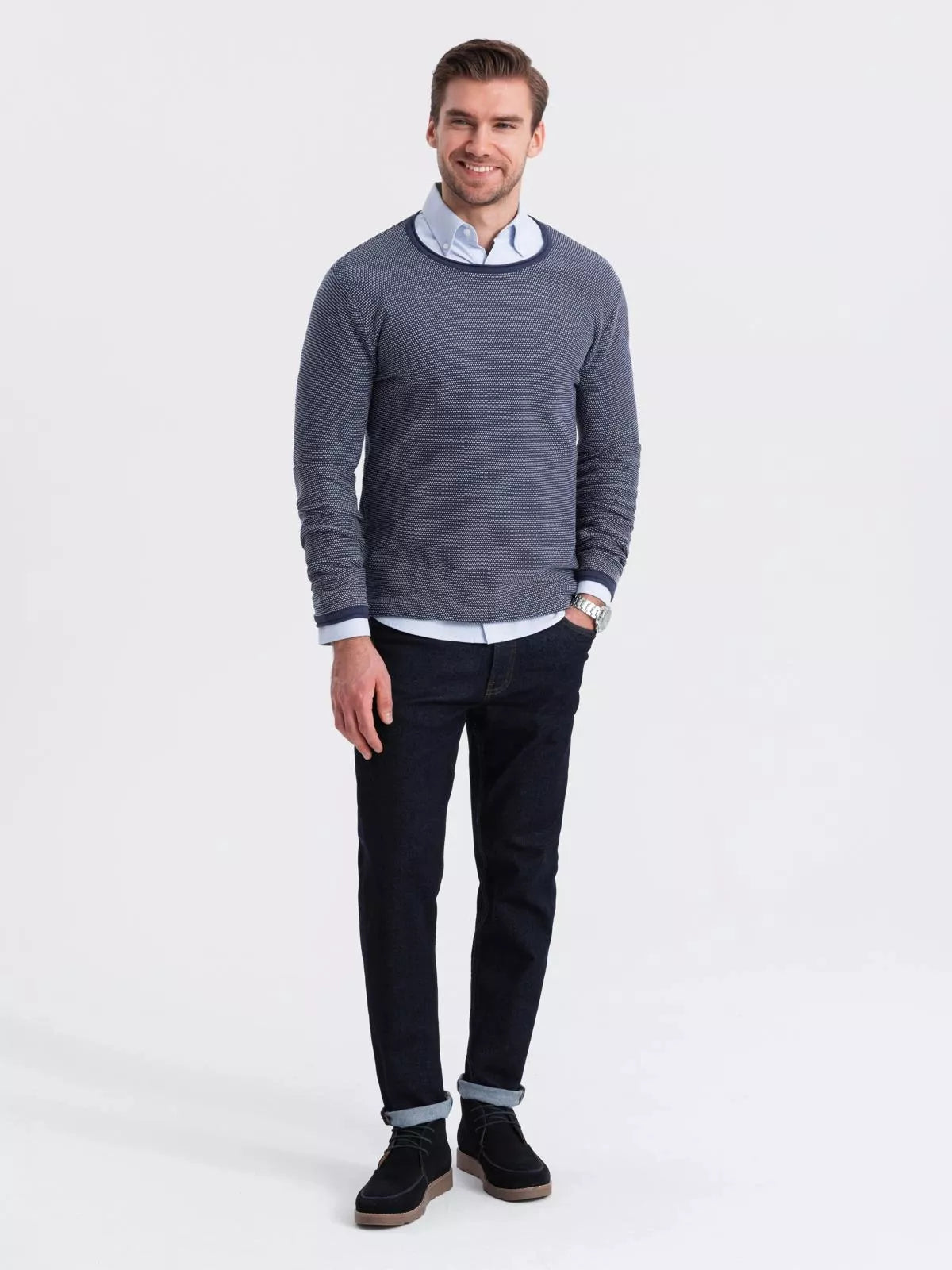 Men's navy blue sweater Oman
