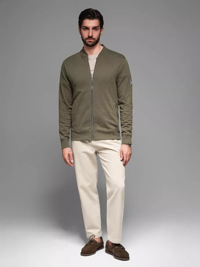 Men's khaki sweater Korn