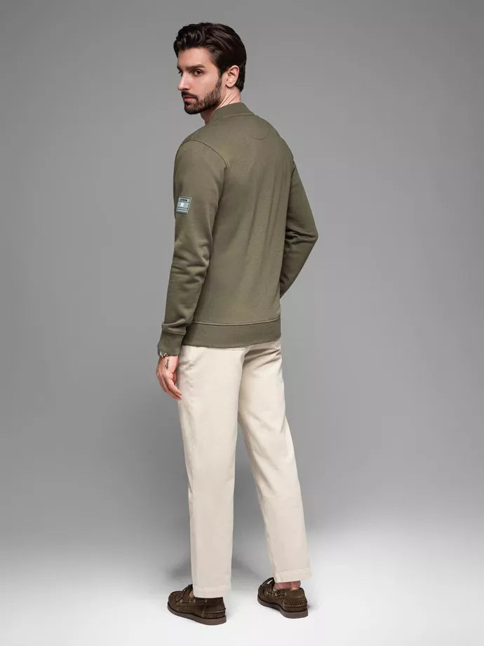 Men's khaki sweater Korn
