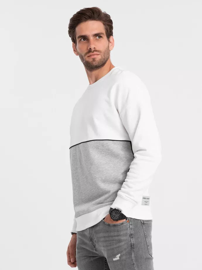 Men's white/gray sweater Tomson