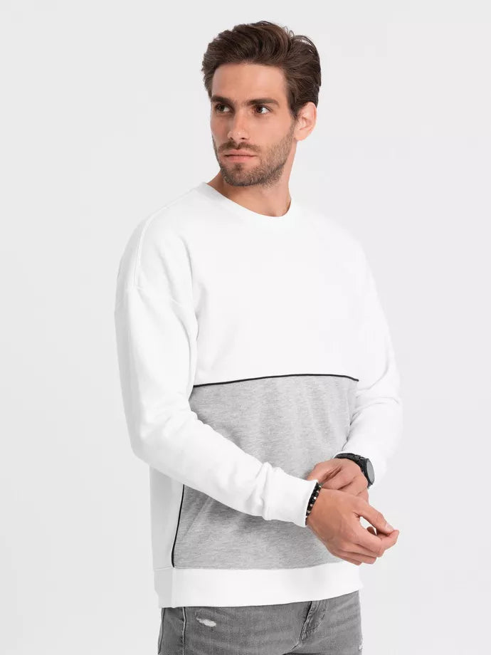 Men's white/gray sweater Tomson