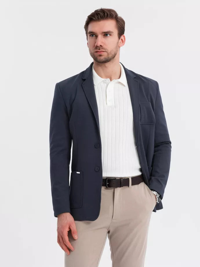 Men's navy blue jacket Azan