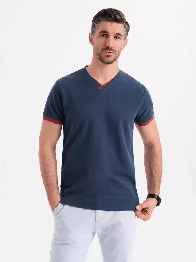 Men's dark blue T-shirt Brak