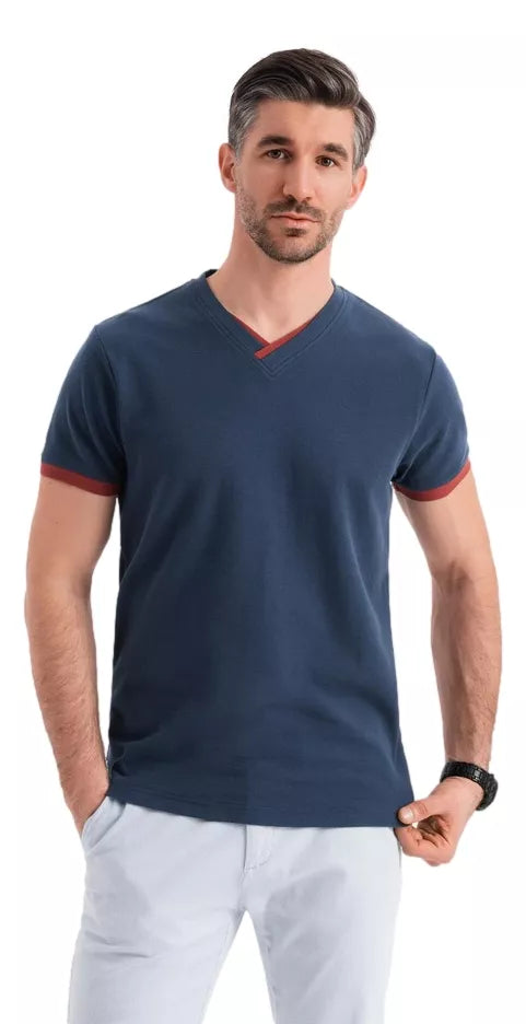 Men's dark blue T-shirt Brak