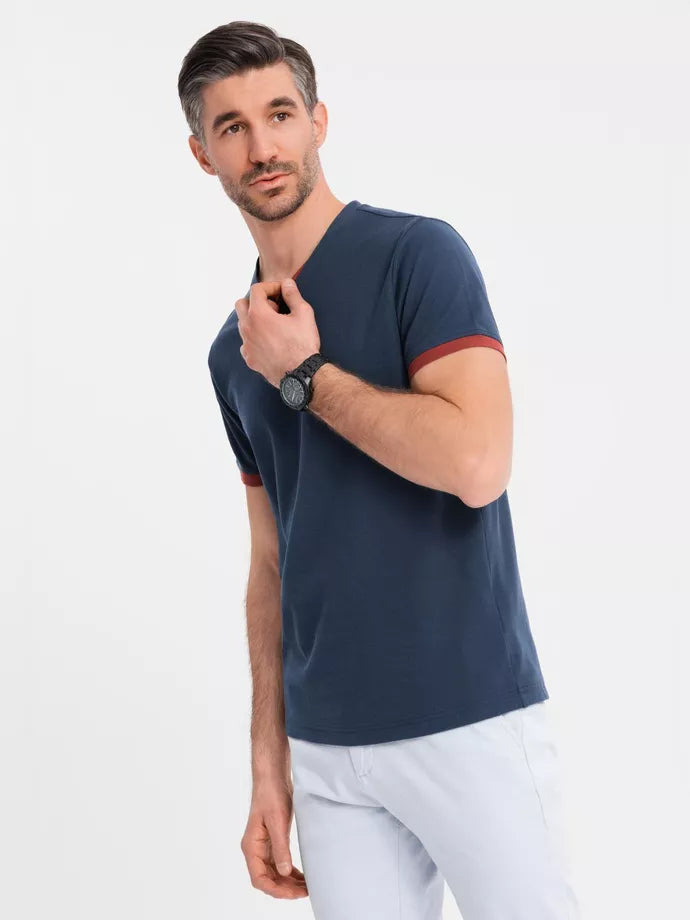 Men's dark blue T-shirt Brak