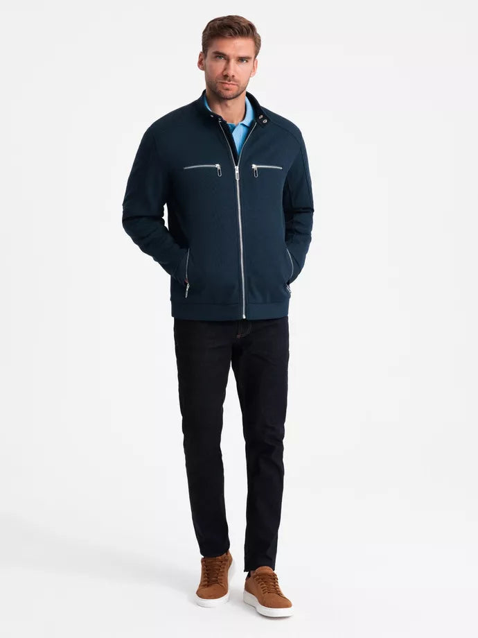 Men's dark blue jacket Talin