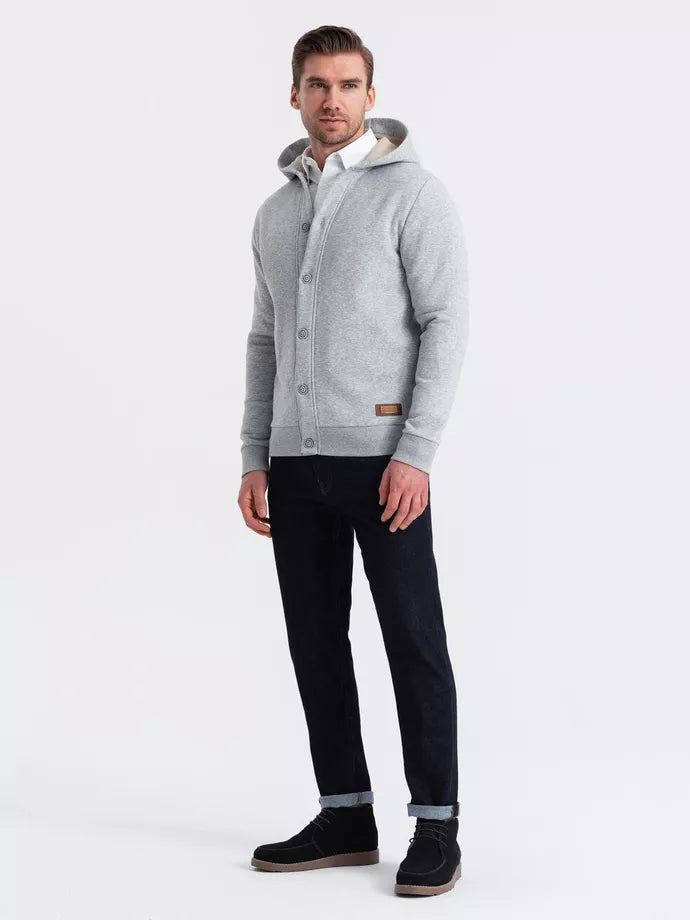 Light gray men's sweater Kasper