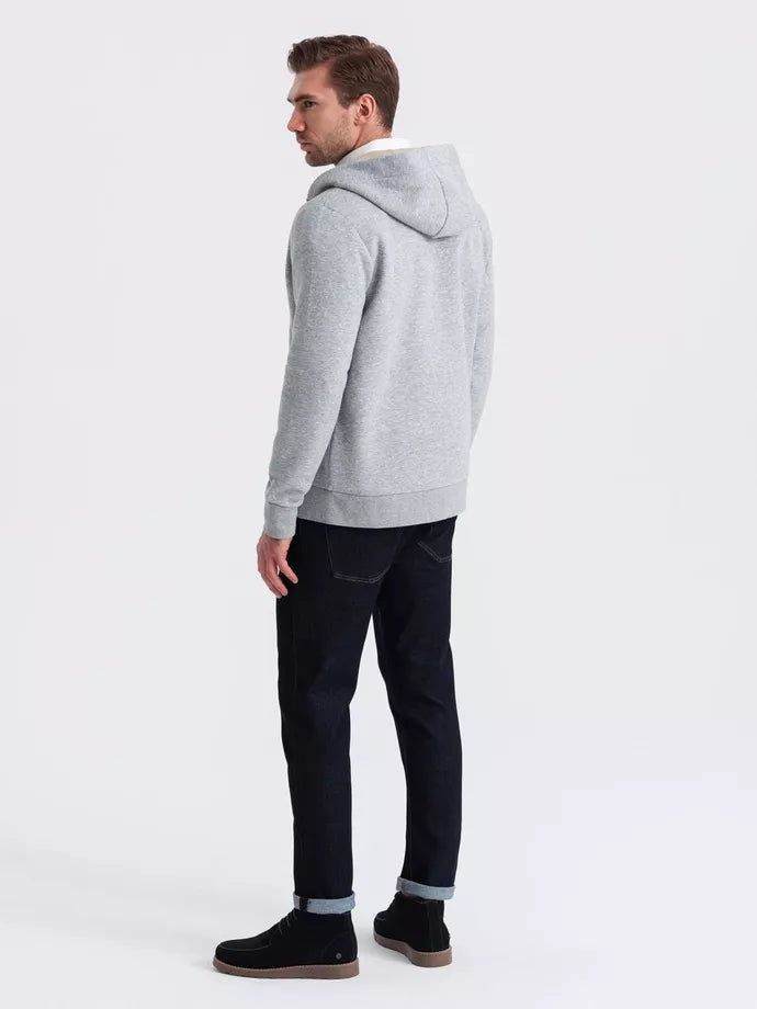 Light gray men's sweater Kasper