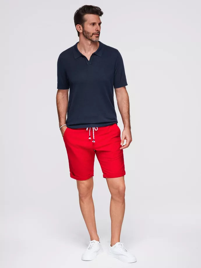 Men's navy blue polo shirt Mark