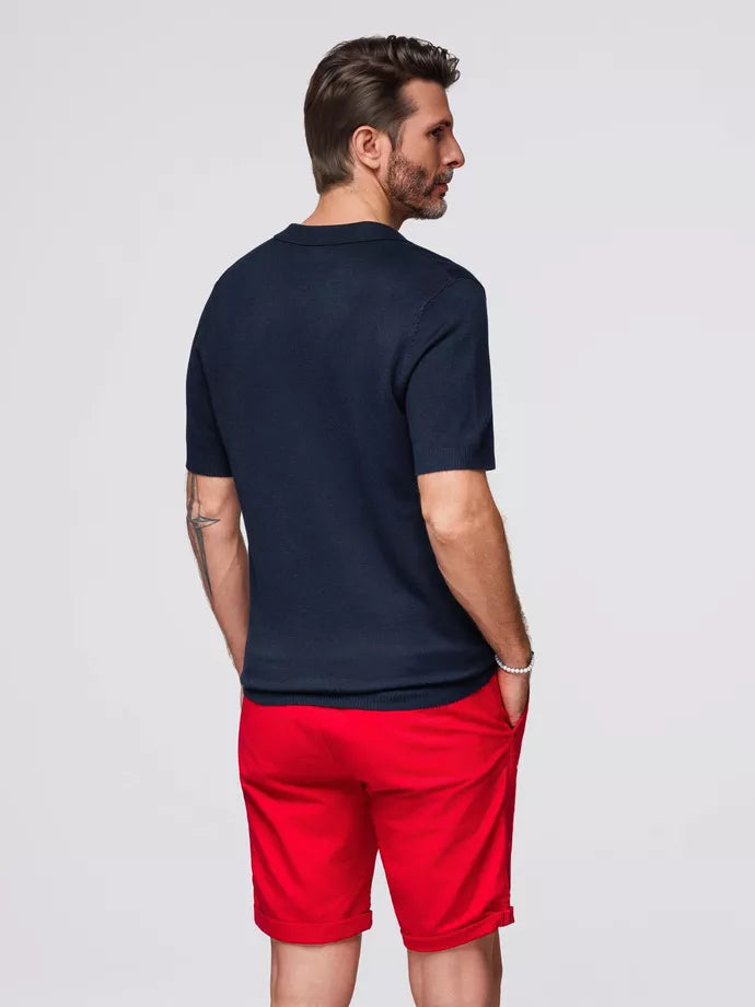 Men's navy blue polo shirt Mark