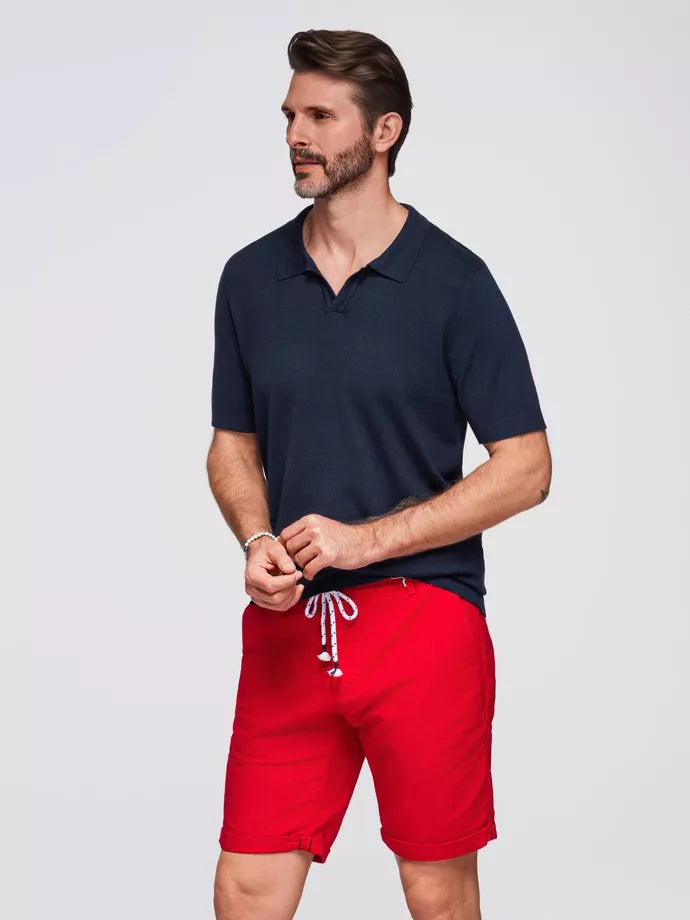 Men's navy blue polo shirt Mark