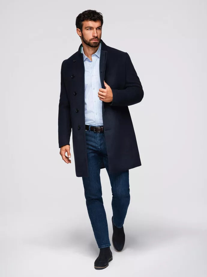 Men's dark blue coat Adre