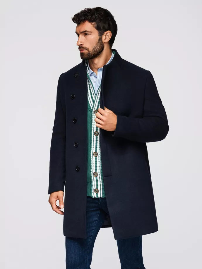 Men's dark blue coat Adre