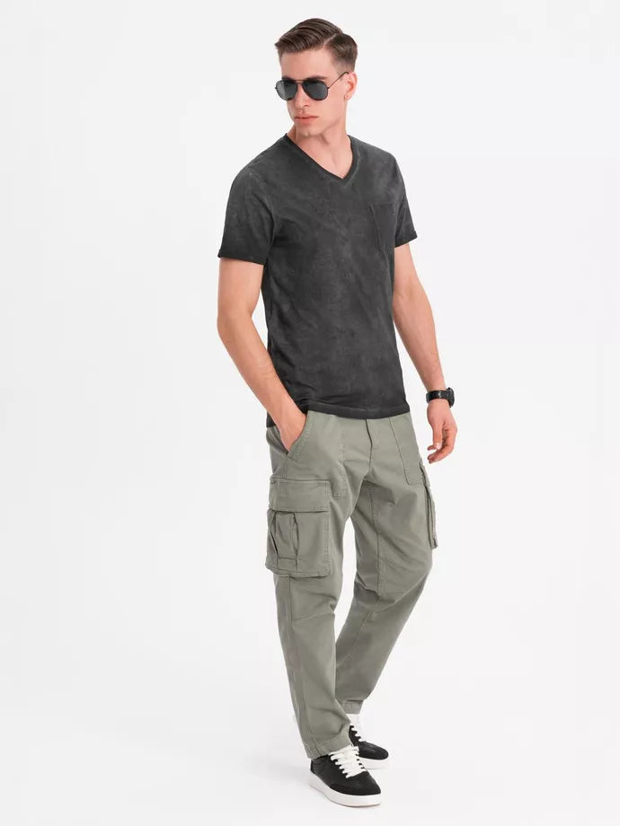 Men's black T-shirt Montel