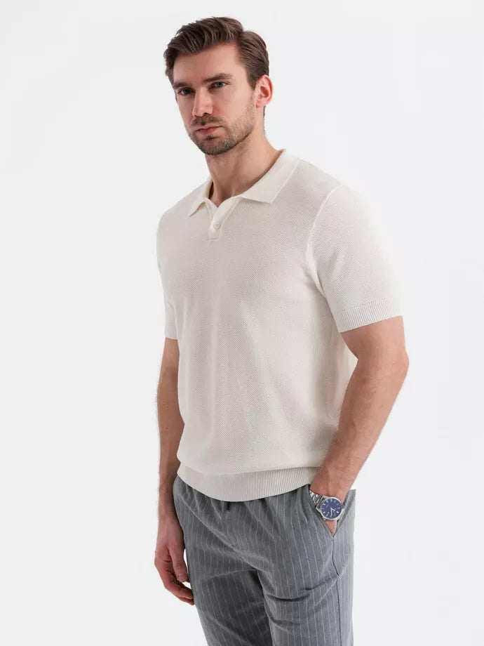 Men's white polo shirt Swing