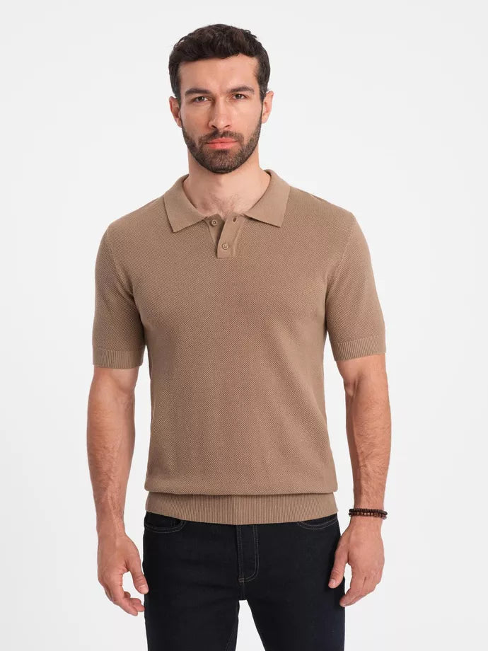 Men's brown polo shirt Swing