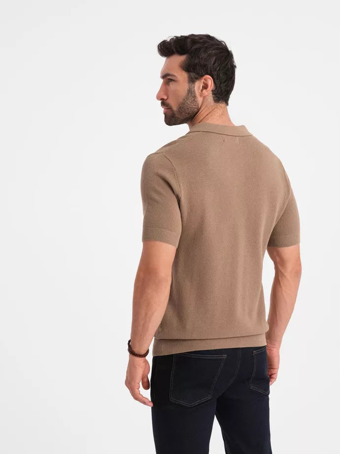 Men's brown polo shirt Swing