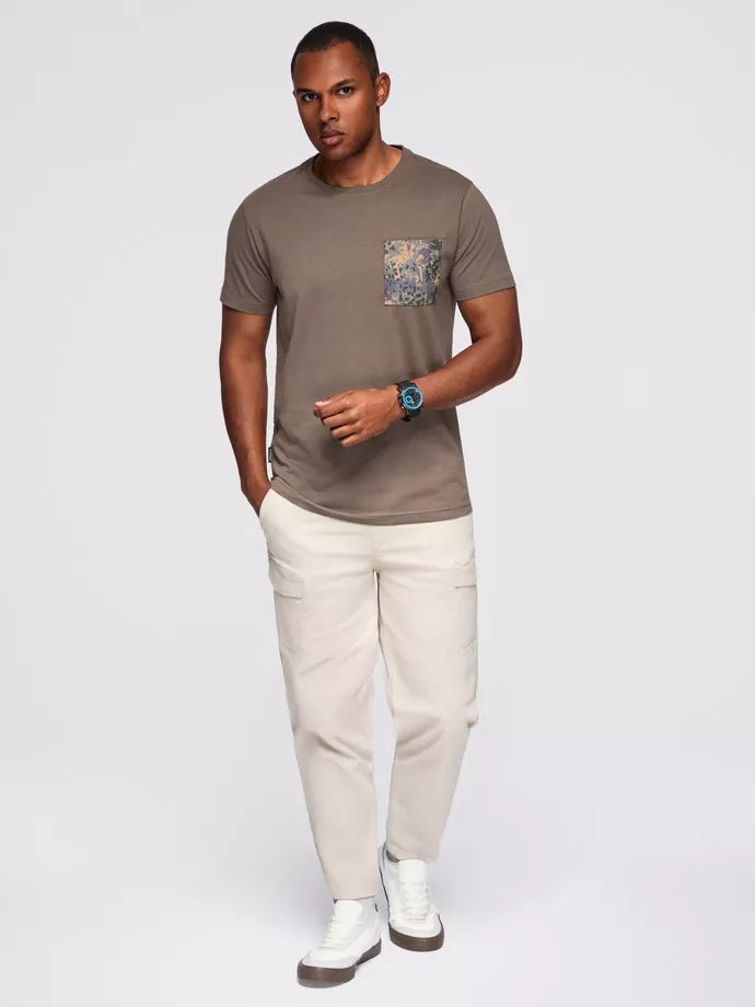 Men's khaki shirt David