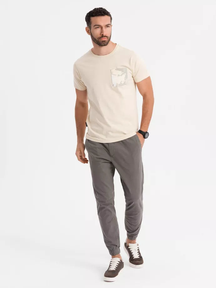 Men's brown T-shirt Brave