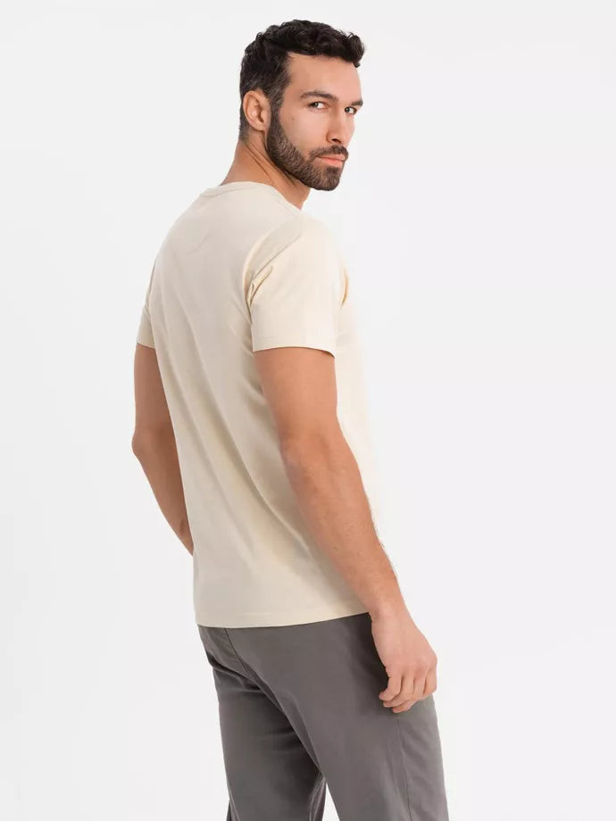 Men's brown T-shirt Brave