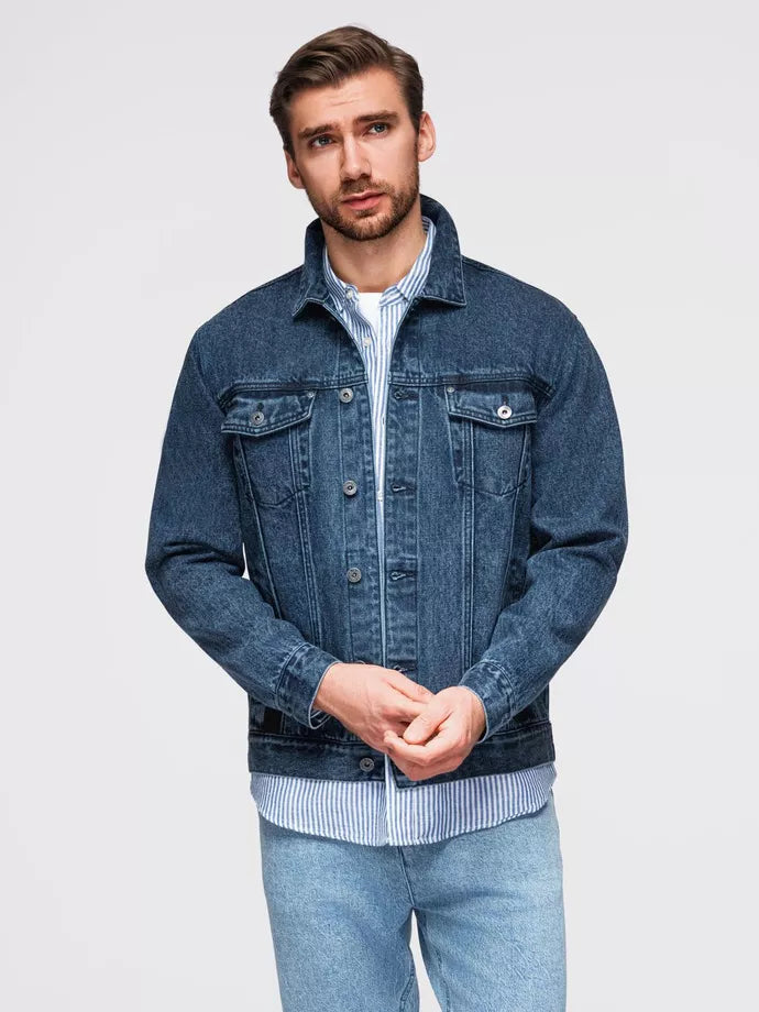 Men's blue denim jacket Auger