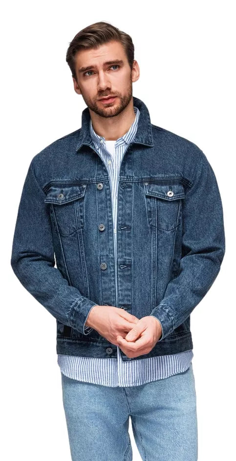 Men's blue denim jacket Auger
