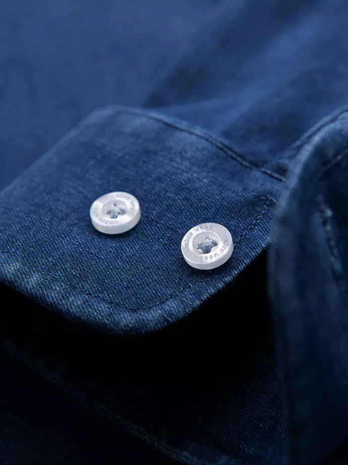 Men's denim dark blue shirt Mant