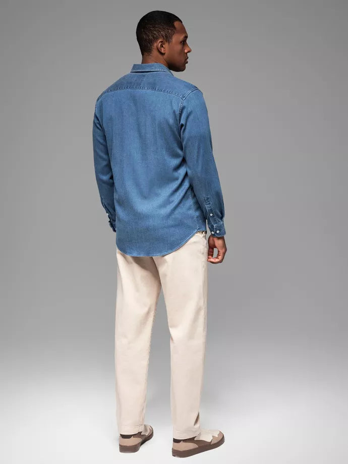 Men's denim blue shirt Mant