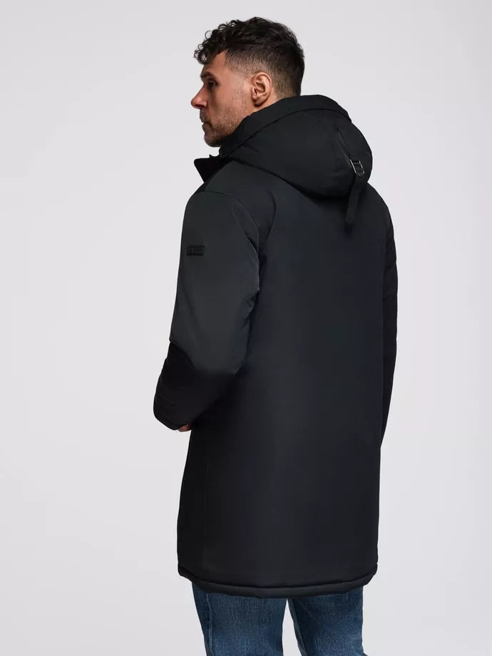 Men's long black jacket Fend