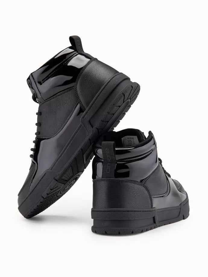 Men's black casual shoes Guar