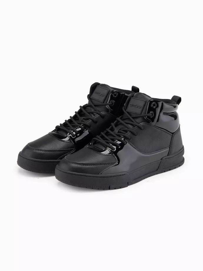 Men's black casual shoes Guar