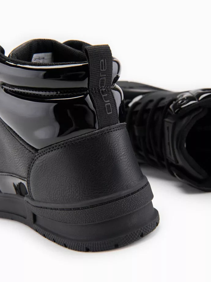 Men's black casual shoes Guar