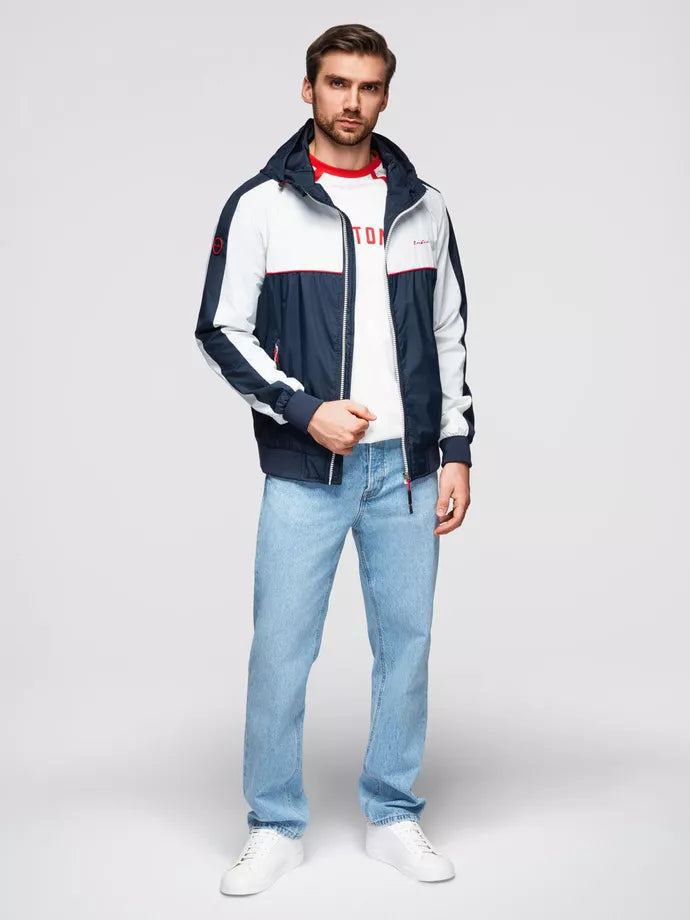 Men's white/blue jacket Kurtin