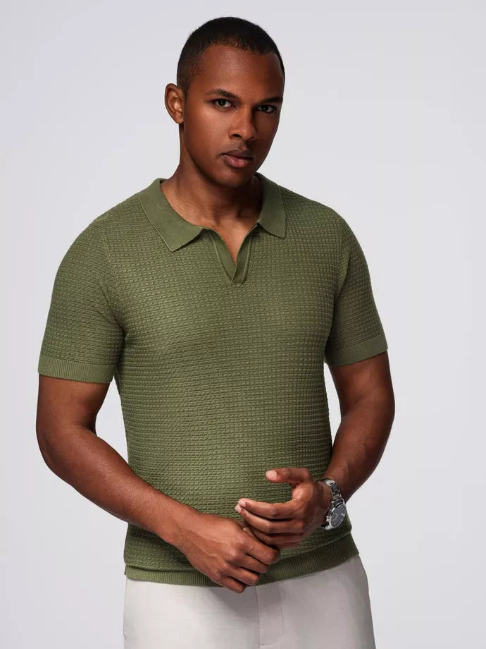 Men's khaki polo shirt Austen