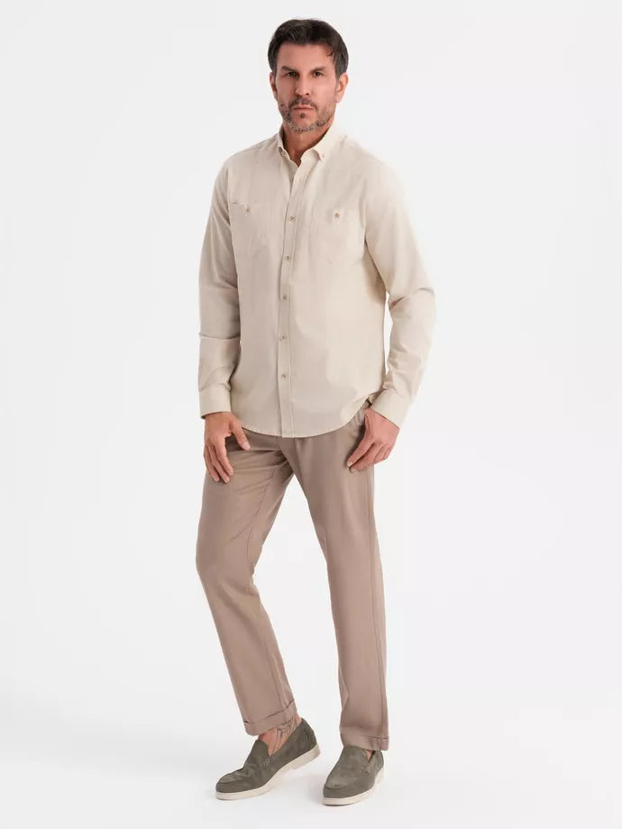 Men's brown shirt Arlas