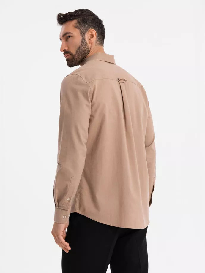 Men's light brown shirt Arlas
