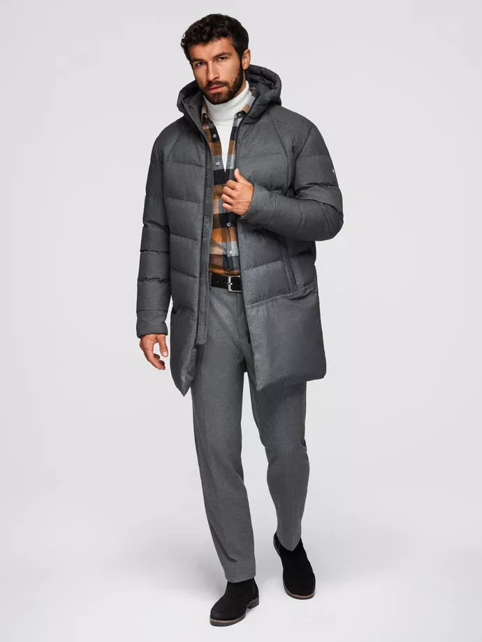 Men's winter gray jacket Alf