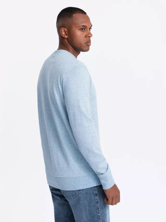 Men's light blue sweater Montecarl