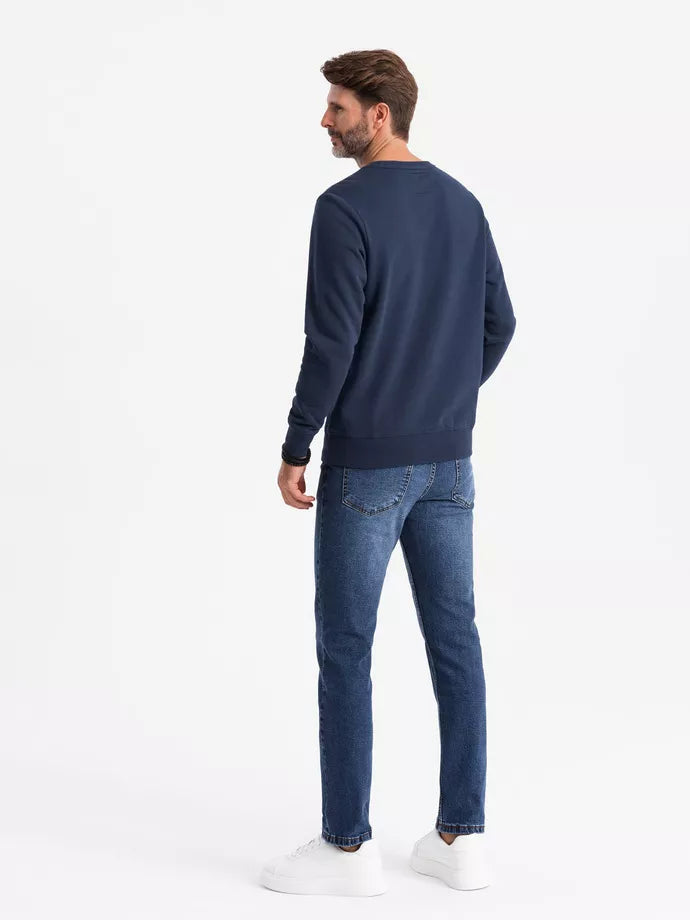 Men's navy blue sweater Solan