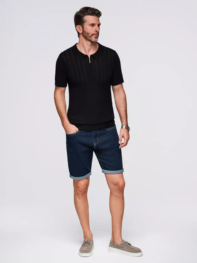 Men's black polo shirt Elegant