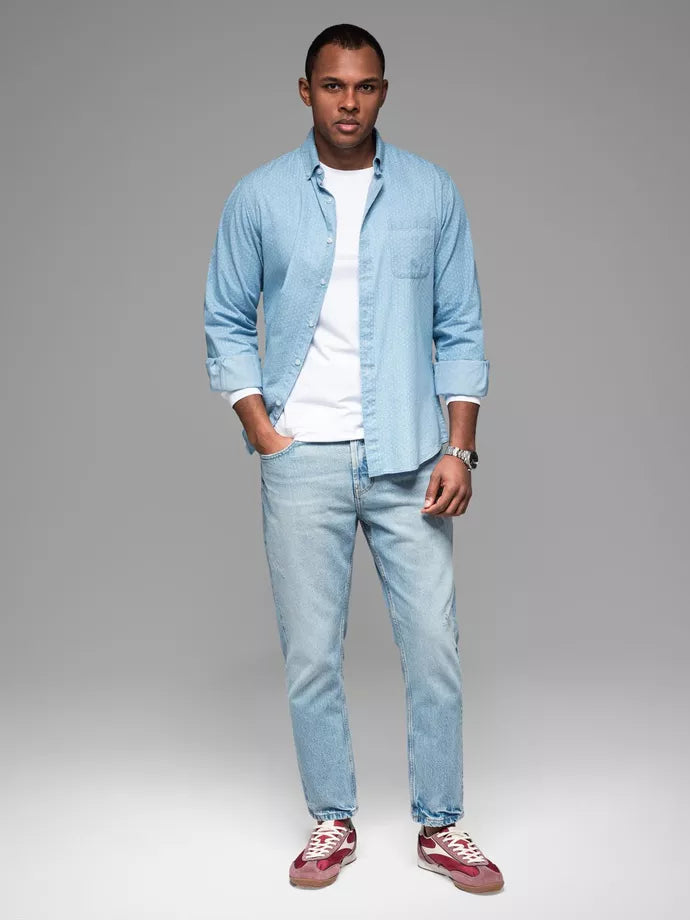 Men's blue shirt Aiden