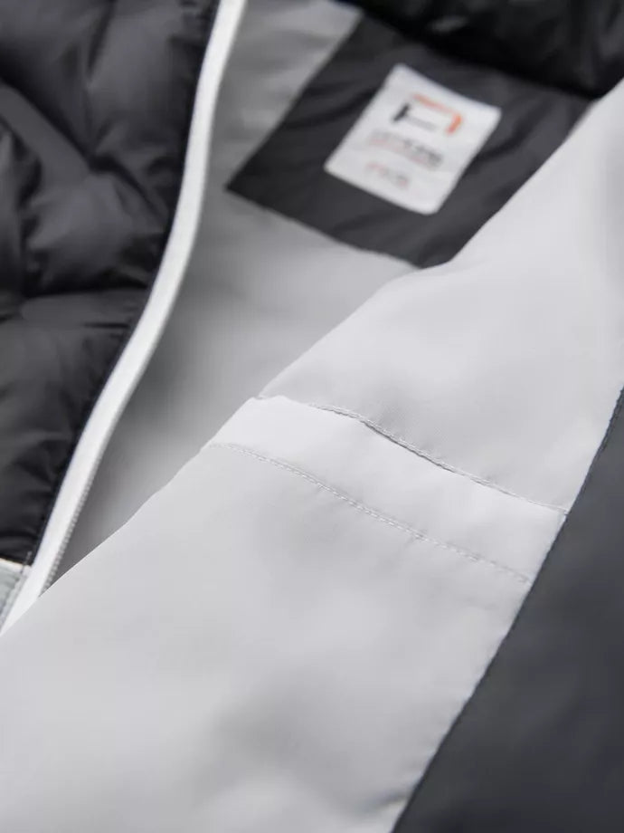 Men's winter dark gray jacket Flam