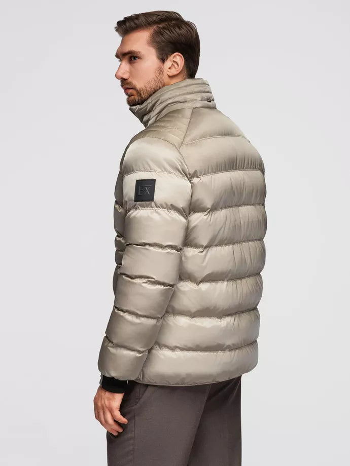 Men's quilted gray jacket Wudi