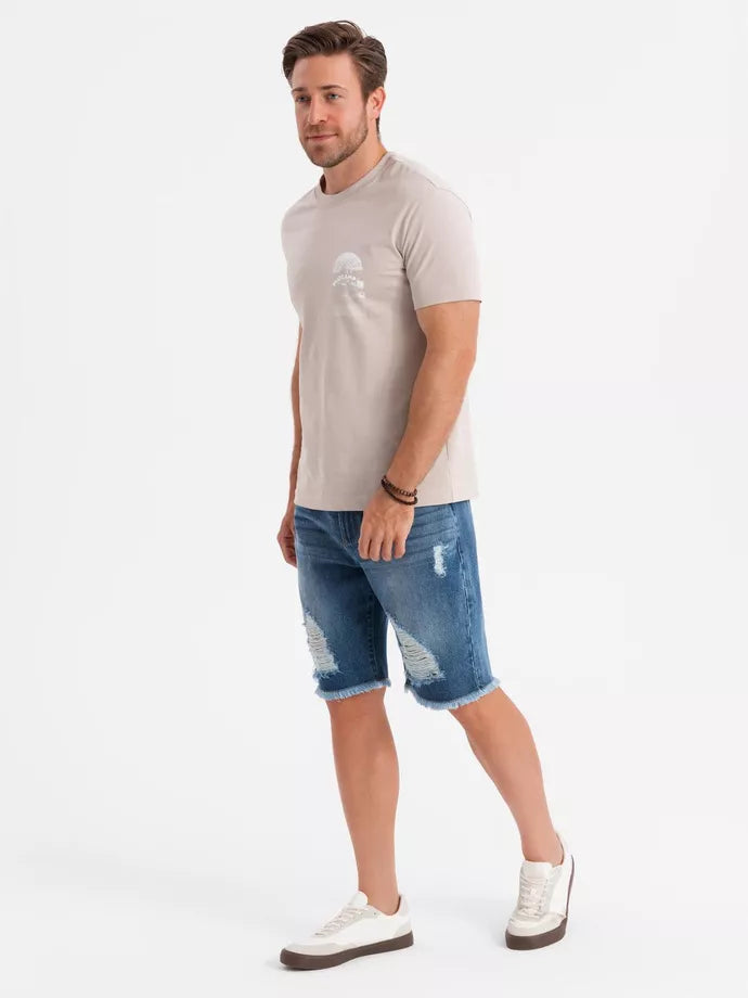 Men's blue denim shorts Urban