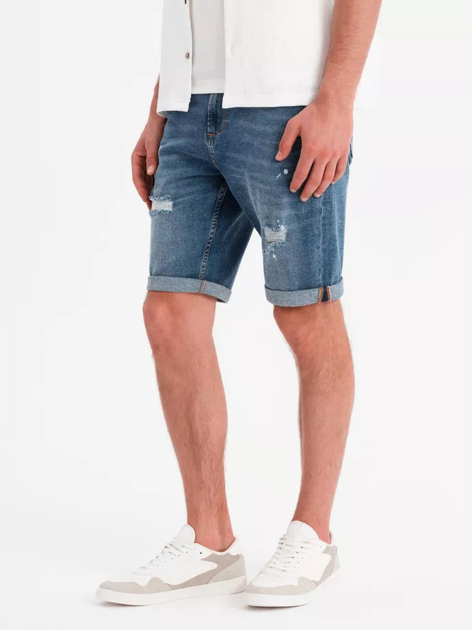 Men's blue denim shorts Braco