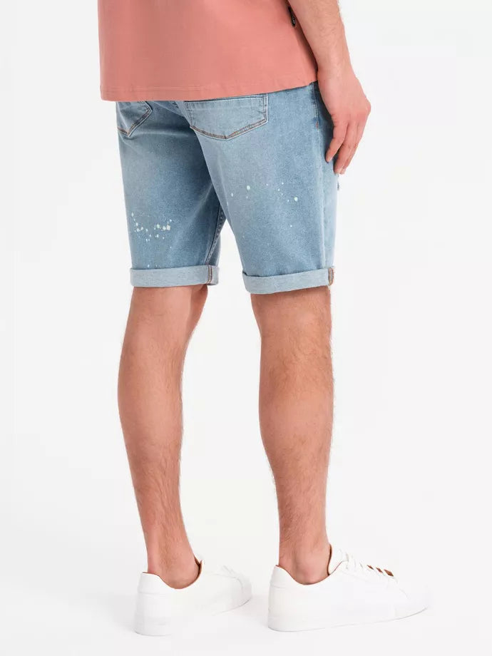 Men's light blue denim shorts Braco